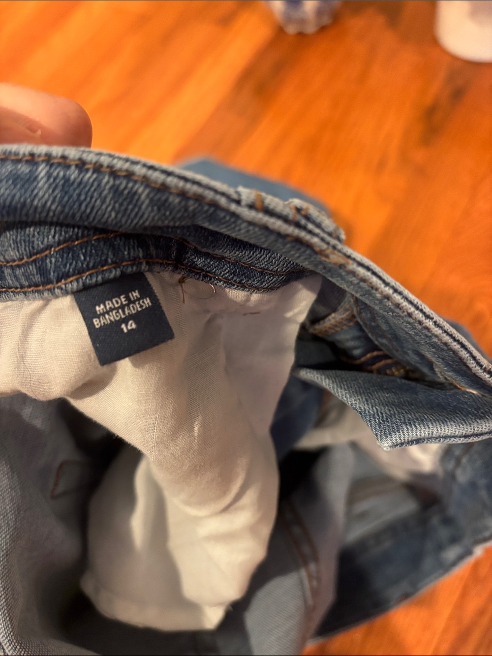 High Rise Straight Leg Crop Jeans - 14 R - Picture 8 of 12